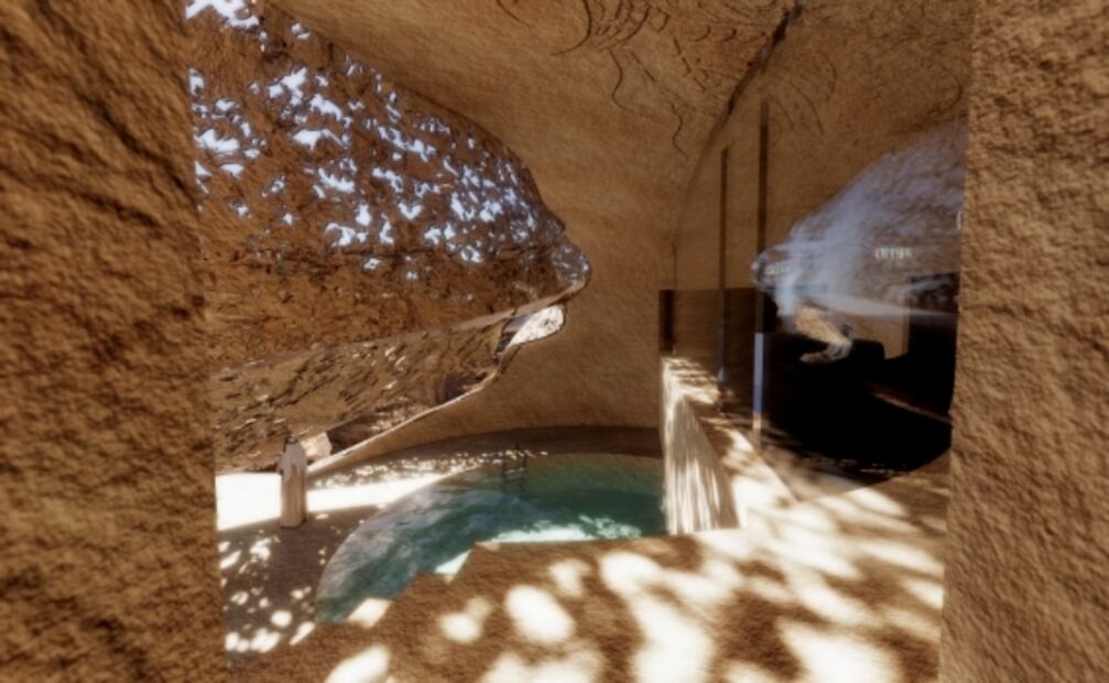 El resort de lujo que “esculpirán” en las montañas de Arabia Saudita