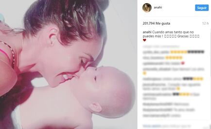 Anahí comparte otra foto de su bebé