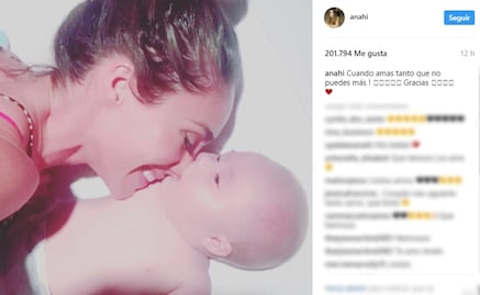 Anahí comparte otra foto de su bebé