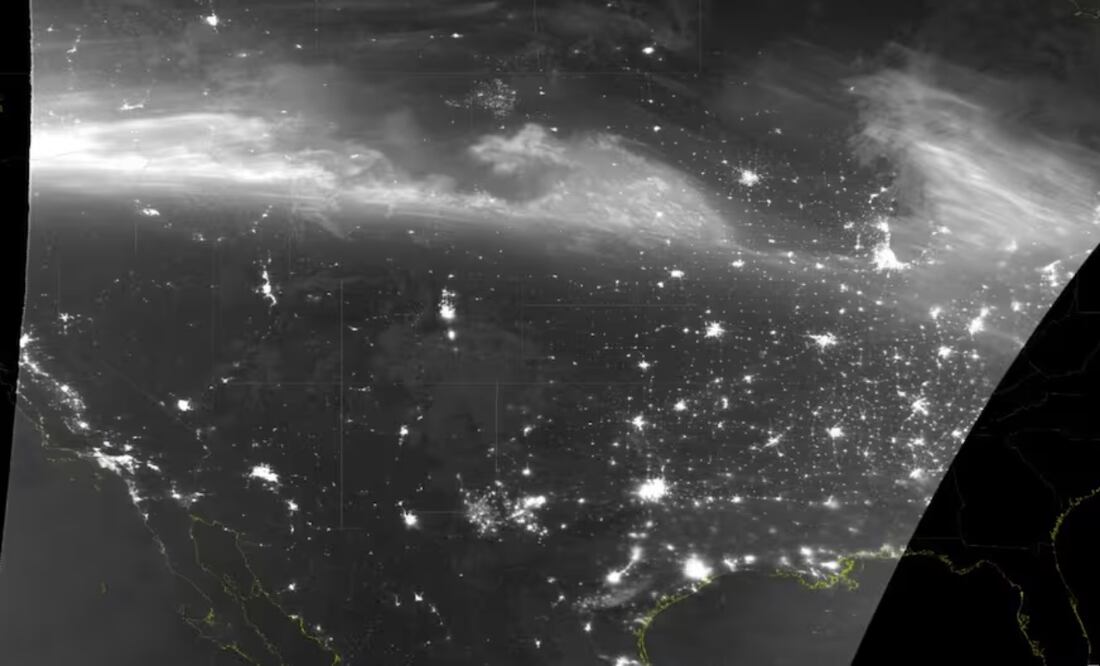 El Instituto Cooperativo de Estudios de Satélites Meteorológicos (CIMSS) de la Universidad de Wisconsin-Madison publicó una serie de imágenes satelitales de la tormenta solar. Foto: Instituto Cooperativo de Estudios de Satélites Meteorológicos