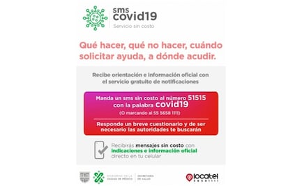 Lanzan sistema de mensajes de textos para monitorear casos de coronavirus en la CDMX