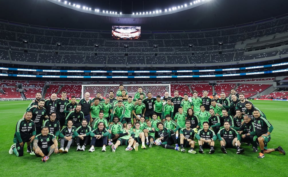 Último entrenamiento de la Selección Mexicana, antes de enfrentar a Portugal en el Estadio Azteca - Foto: @miseleccionmx en X