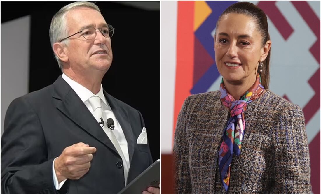 Probable demanda de Salinas Pliego a Sheinbaum en EU es improcedente. Foto: X y Carlos Mejía. EL UNIVERSAL