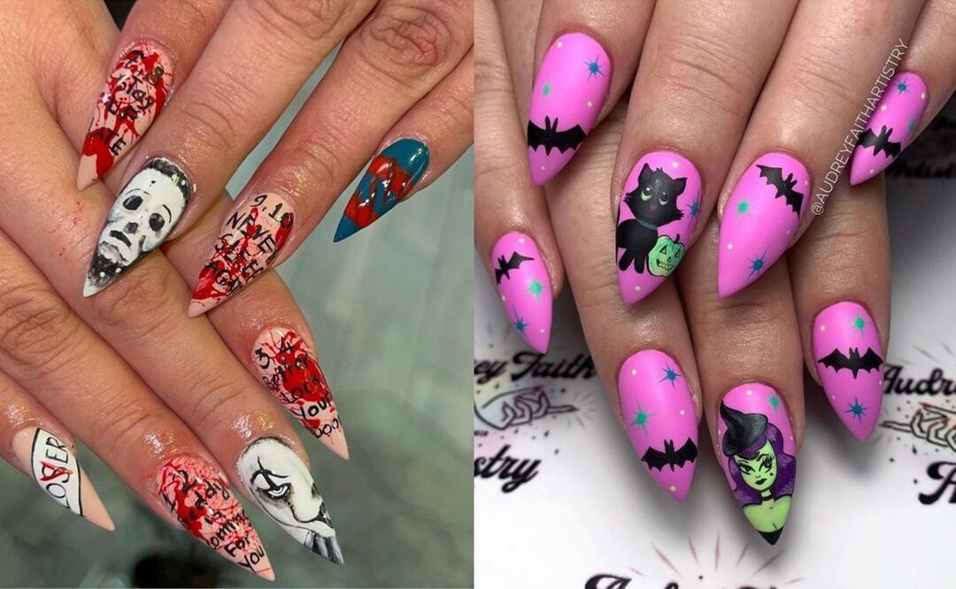 Halloween es uno de los motivos que destacan en octubre en el universo del nail art / Fotos: Instagram @rose.nails.spa / @audreyfaithartistry