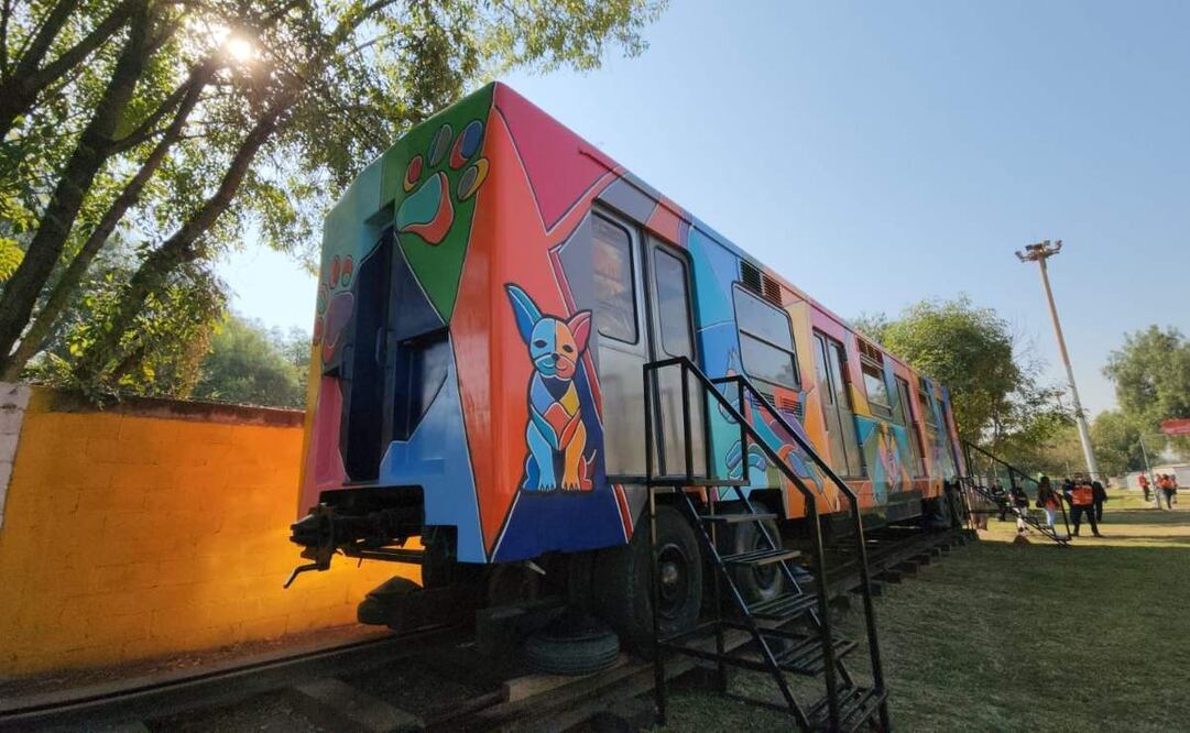 Inauguran vagón-oficina en el Centro de Transferencia Canina del Metro, 02 de marzo de 2025. Foto: Especiales