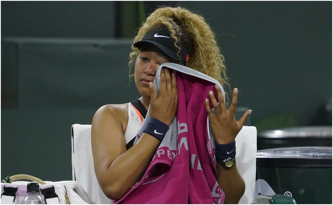 Naomi Osaka rompe en llanto tras recibir insulto durante partido en Indian Wells / FOTO: AP