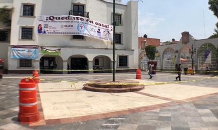 Cierran palacio municipal de Los Reyes La Paz; detectan caso de coronavirus