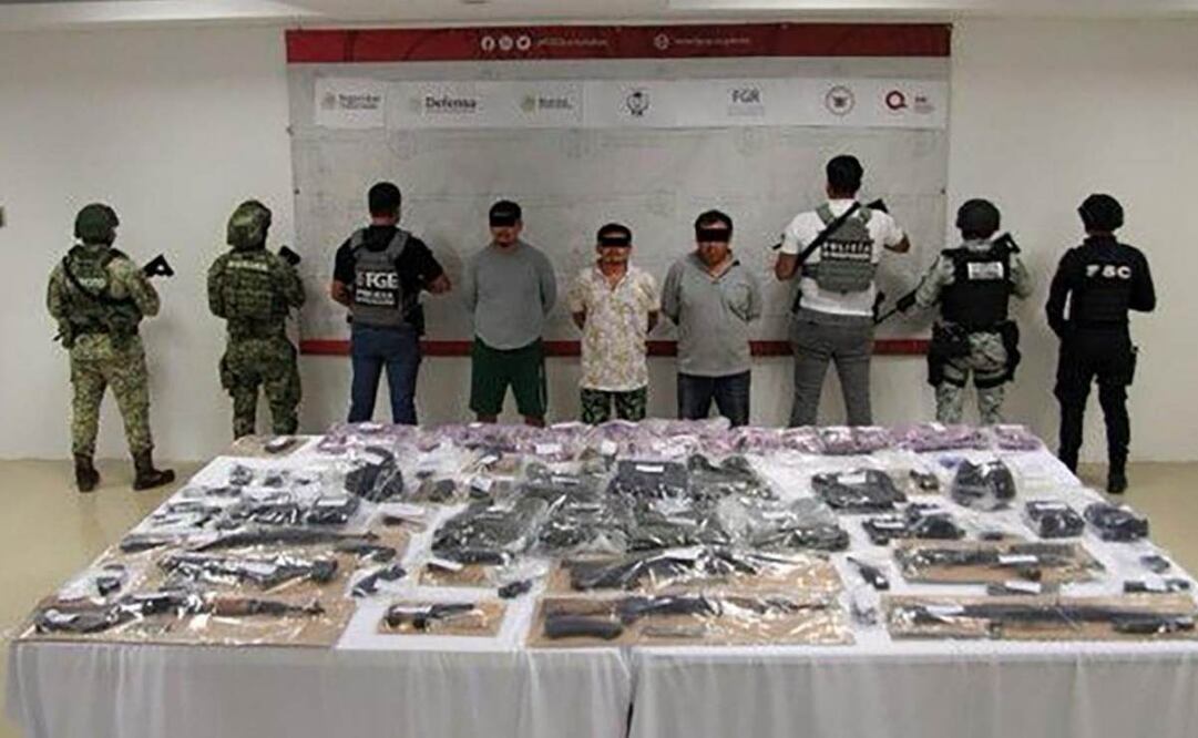 Detienen a tres integrantes de “Los Compich”, afín de la célula “Los Chapitos”. Foto: Especial