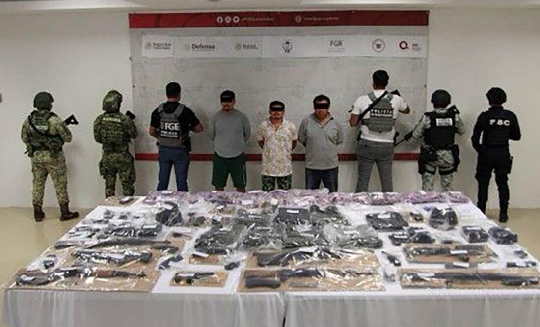 Detienen a tres integrantes de “Los Compich”, afín de la célula “Los Chapitos”. Foto: Especial