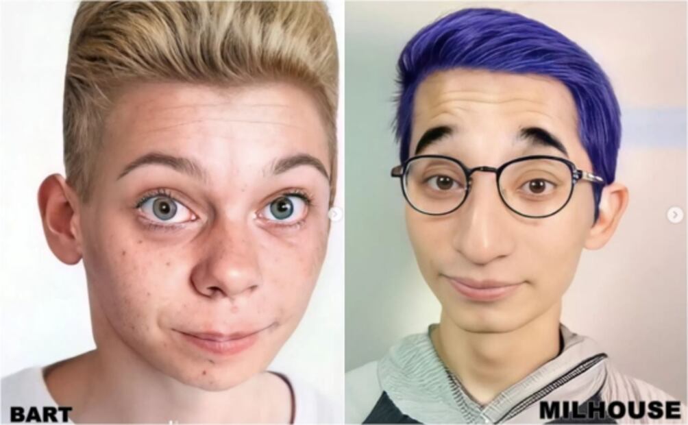 Inteligencia artificial recrea cómo serían Los Simpson si fueran humanos