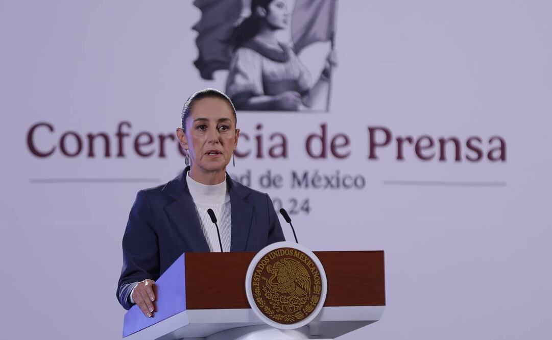 Claudia Sheinbaum, conferencia matutina del 2 de octubre. Foto: Fernanda Rojas. EL UNIVERSAL