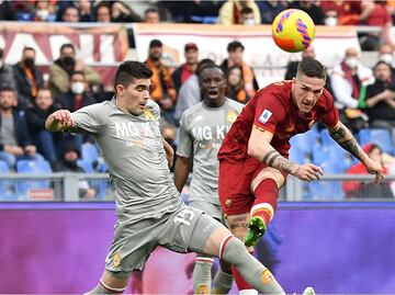 Genoa empata sin goles ante la Roma; Johan Vásquez jugó todo el partido