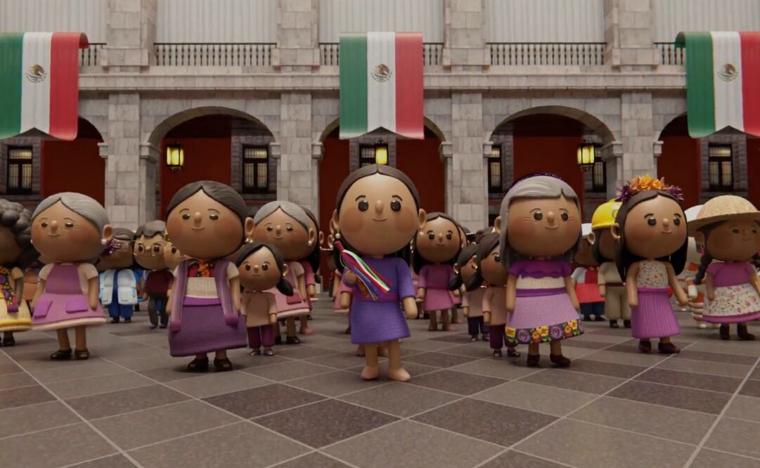 Nueva intro animada de Sheinbaum. Foto: captura de pantalla