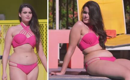 Critican a modelo por posar en bikini sin retoques