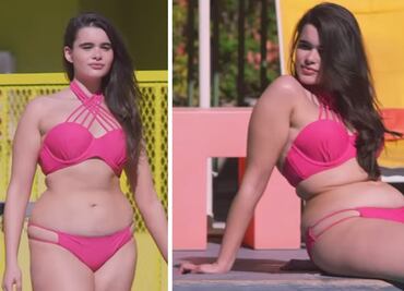 Critican a modelo por posar en bikini sin retoques
