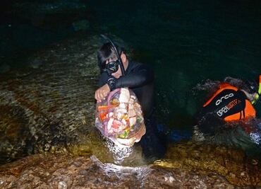 Extraen 25 toneladas de basura de cenotes en Yucatán; el 70% presenta varios grados de contaminación