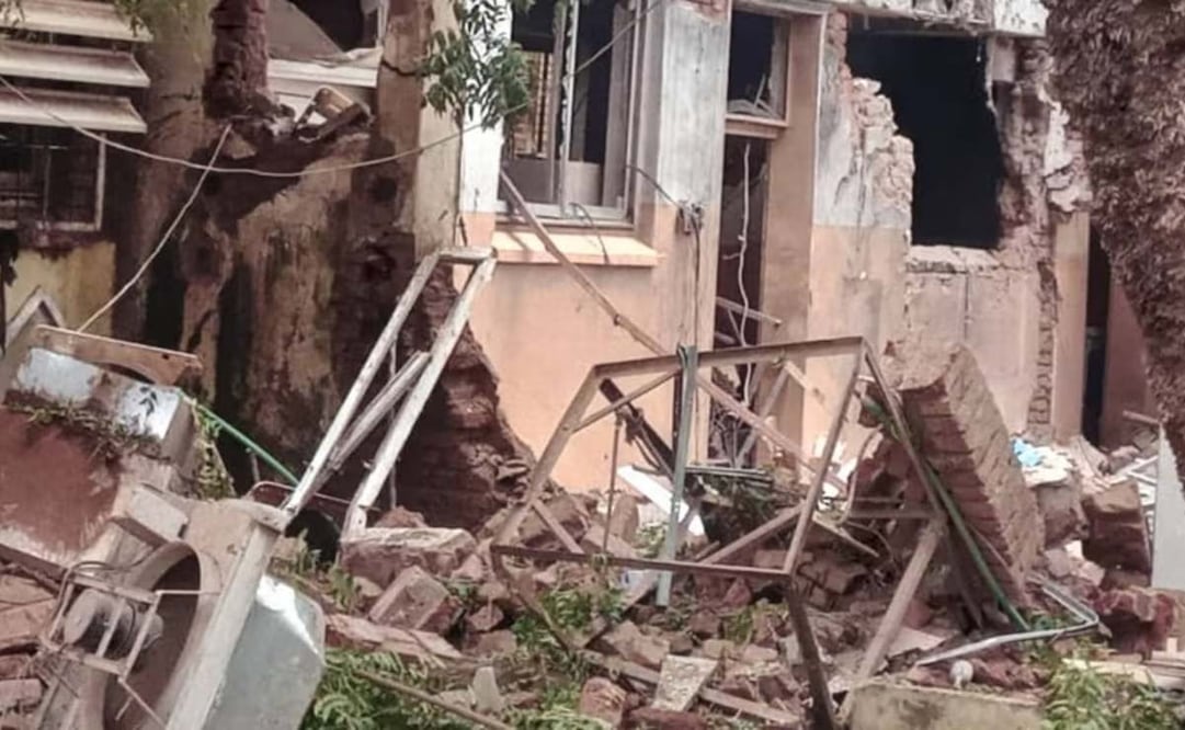 El 13 de octubre, cinco proyectiles de artillería consecutivos destruyeron gran parte del hospital de El Fasher, en Sudán. Foto: UNFPA