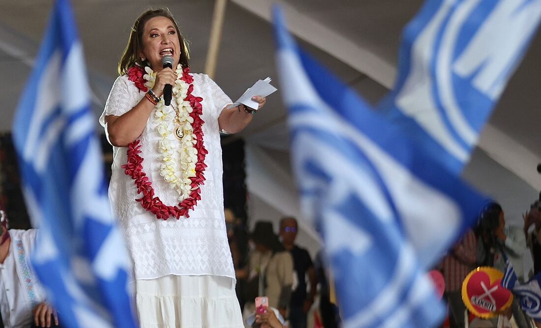 Evento masivo de Xóchitl Gálvez en la ciudad de Coatzacoalcos, perteneciente al Estado de Veracruz. Foto: Berenice Fregoso / EL UNIVERSAL