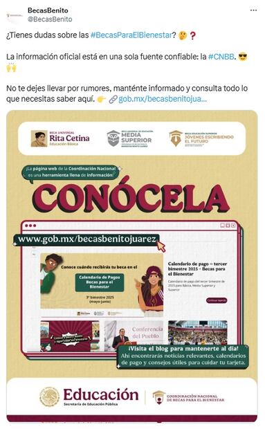 Beca Rita Cetina 2025: ¿habrá pagos durante agosto?; entérate aquí. Fuente: BecasBenito