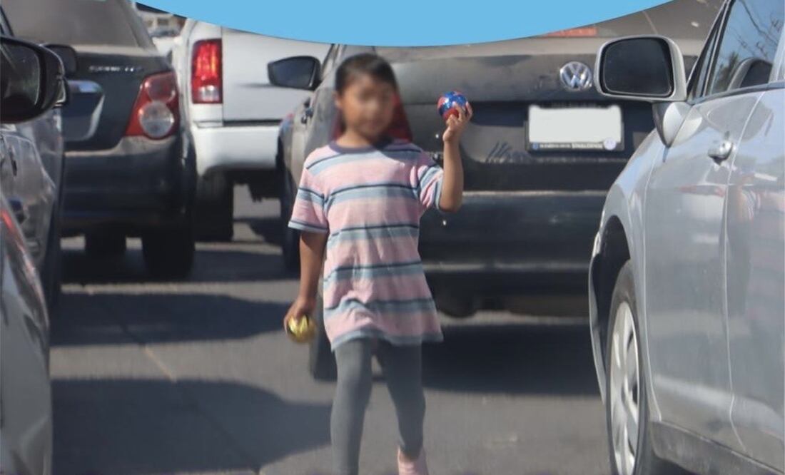 Autoridades de Ahome, Sinaloa exhorta a no dar dinero a niños en cruceros para evitar la explotación infantil. Foto: Especial