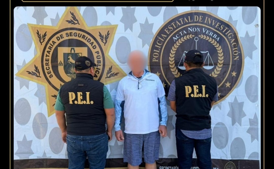 Gringo prófugo se escondía en Yucatán (03/02/2026). Foto: Especial