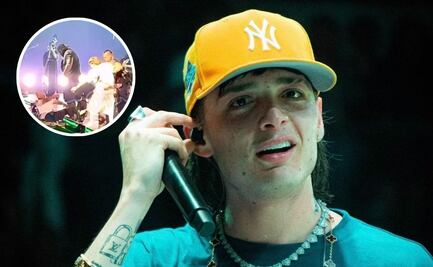 Fan de Peso Pluma es “tacleado” por seguridad sobre el escenario; así reacciona el cantante