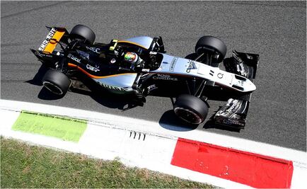 Sergio Pérez está satisfecho en Monza