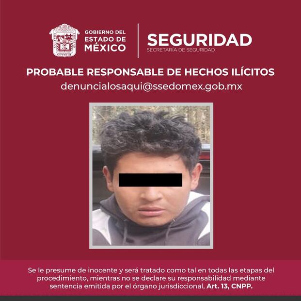 Caen jóvenes relacionados con la Familia Michoacana en el Edomex. FOTO: Especial/ EL UNIVERSAL/