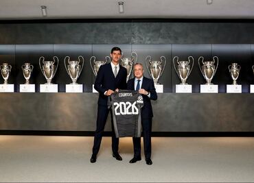Thibaut Courtois renueva su contrato con el Real Madrid hasta el 2026