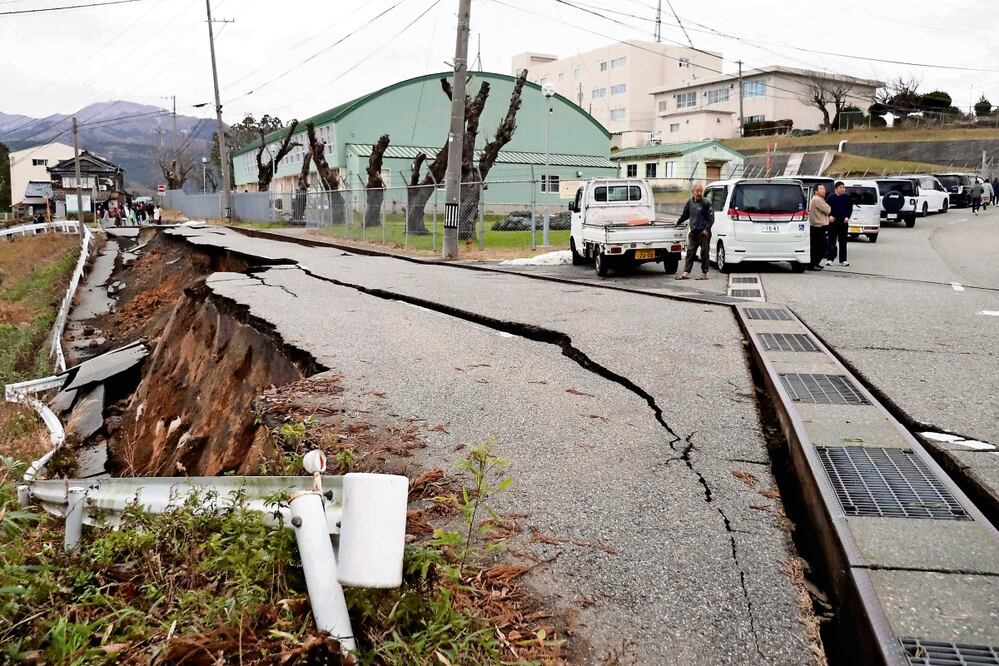 Japón arrancó el año con potente terremoto de 7.6. Foto: Agencias
