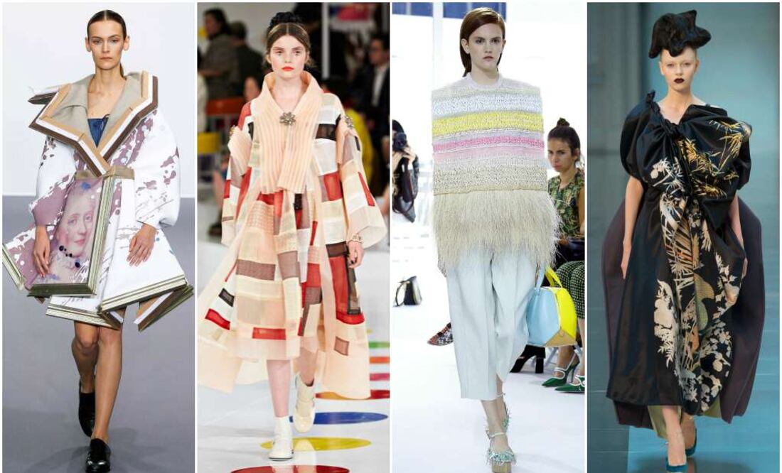 Voluminosas creaciones con proporciones exageradas: Viktor & Rolf Haute Couture, Chanel, Del Pozo, y Maison Margiela Artisanal