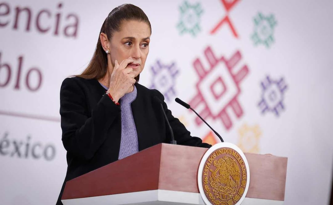 La presidenta Claudia Sheinbaum durante la mañanera del 29 de enero del 2026. Foto: Diesgo Simón / EL UNIVERSAL