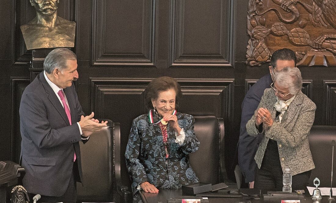 La maestra Ifigenia Martínez dijo que tuvo una afortunada orientación ideológica desde su formación familiar. Foto: Germán Espinosa. El Universal