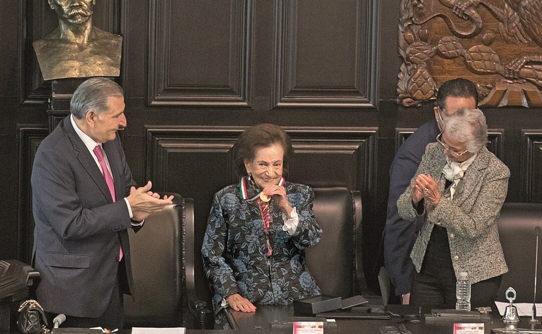 La maestra Ifigenia Martínez dijo que tuvo una afortunada orientación ideológica desde su formación familiar. Foto: Germán Espinosa. El Universal