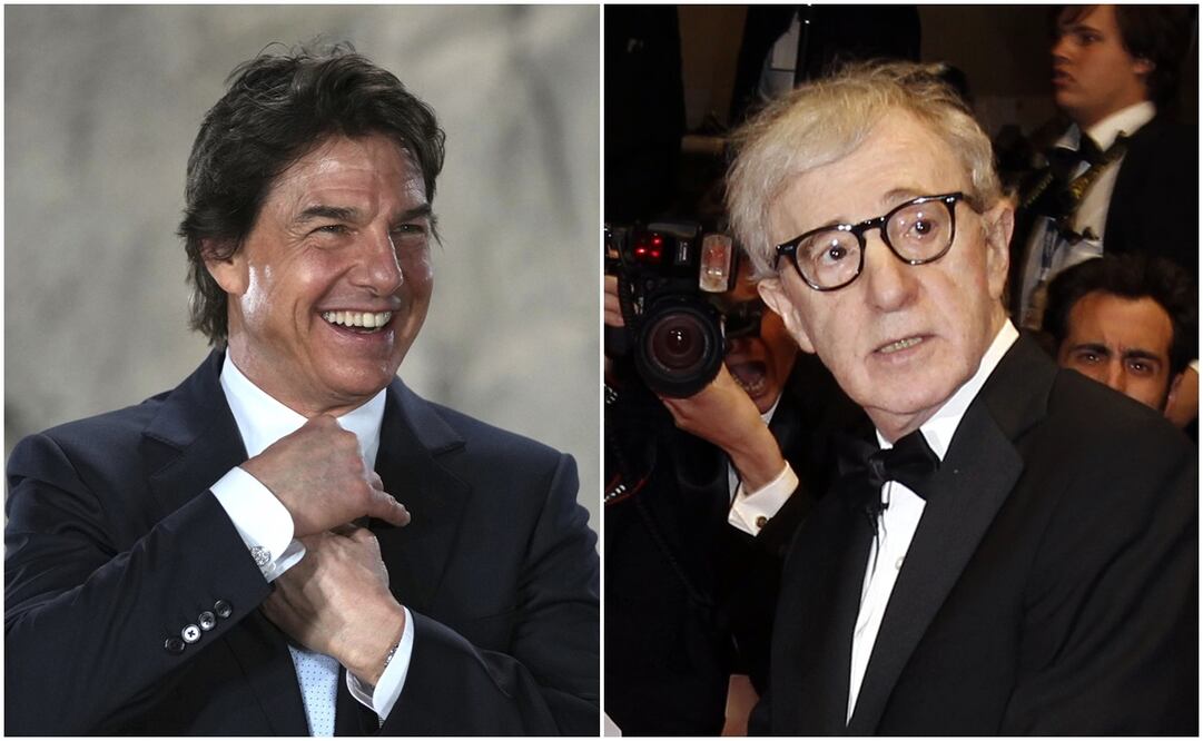 Tom Cruise y Woody Allen. Fotos: Archivo.