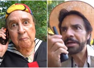 ¿Qué hace Kiko con Eugenio Derbez en la selva?