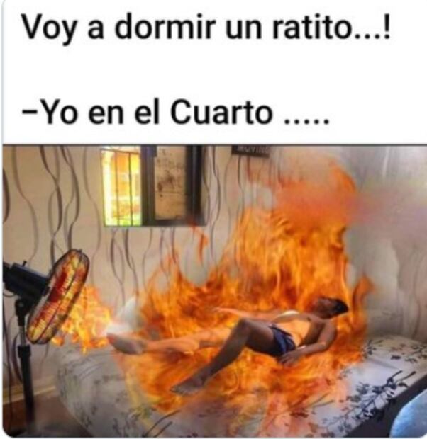 Memes ola de calor. Foto: Captura de pantalla