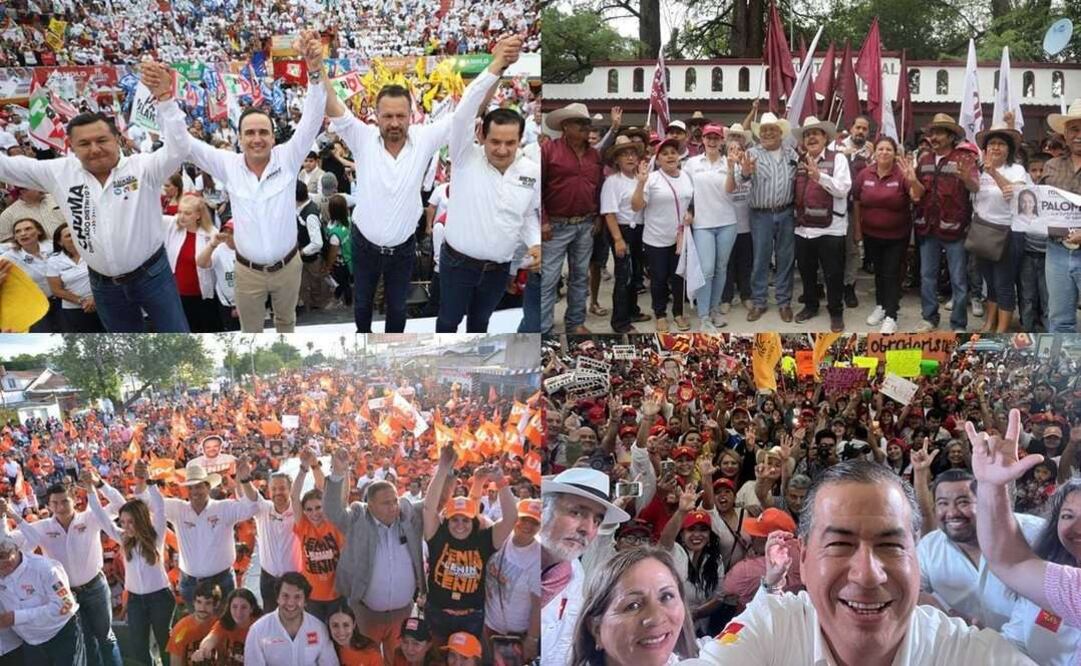 Los candidatos a la gubernatura de Coahuila llevaron a cabo su último fin de semana de campaña / Foto: redes sociales