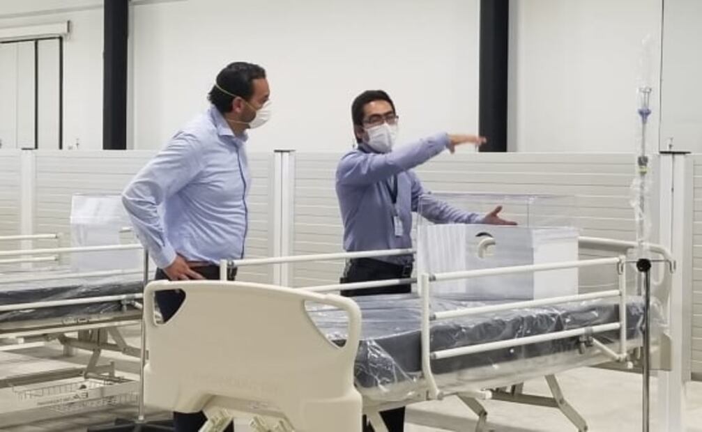 Habilitan centro de convenciones como hospital temporal para atender Covid-19 en Yucatán