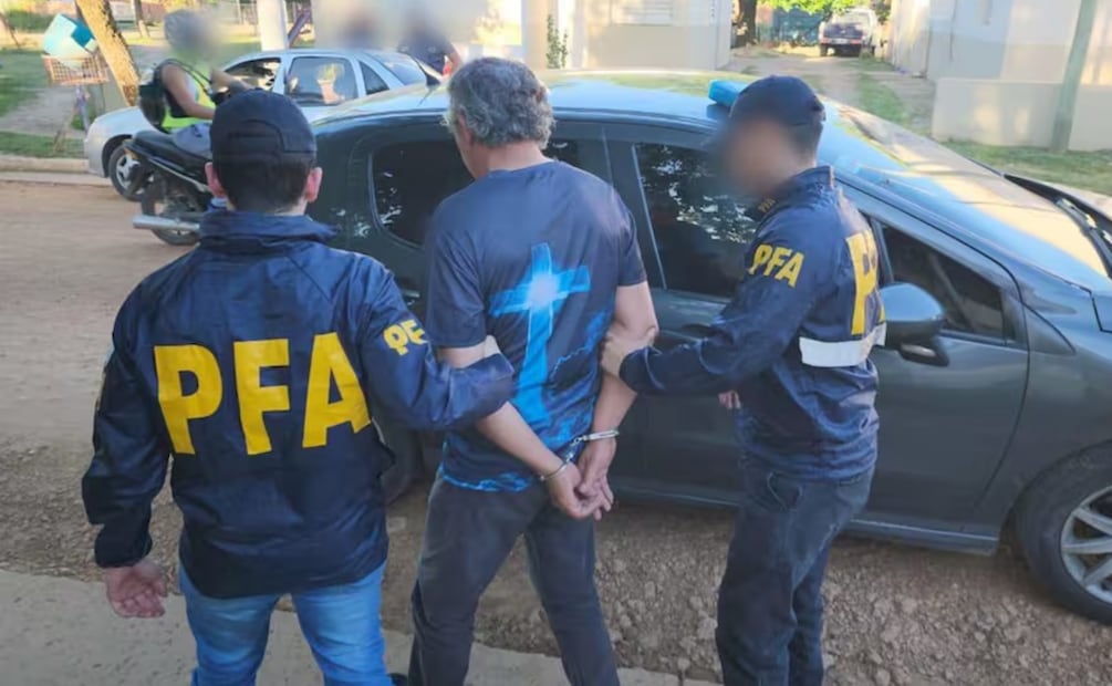 El sospechoso fue detenido por detectives de la Policía Federal Argentina. Foto: La Nación Argentina/GDA