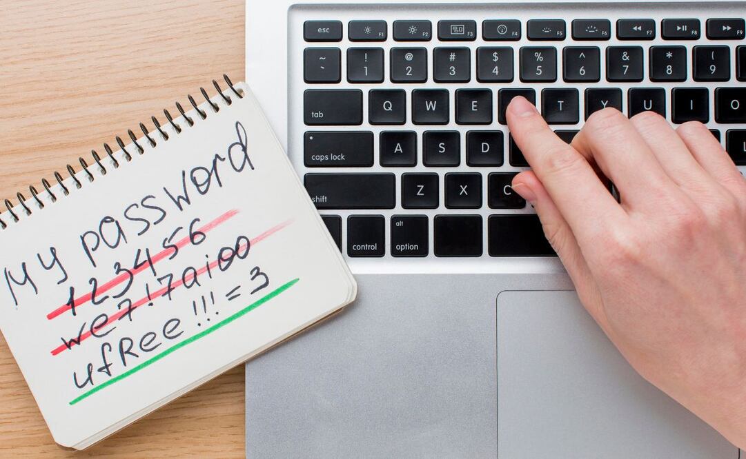 Nunca uses tu nombre para crear tus contraseñas. Foto: Freepik