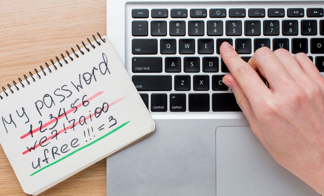 Nunca uses tu nombre para crear tus contraseñas. Foto: Freepik