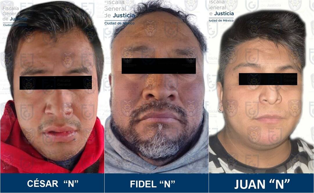 Presuntos feminicidas detenidos en la CDMX por hechos ocurridos en 2024 y 2021