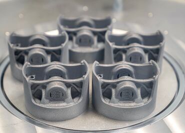 Los pistones de un deportivo impresos en 3D