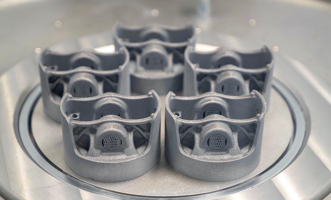 Los pistones de un deportivo impresos en 3D