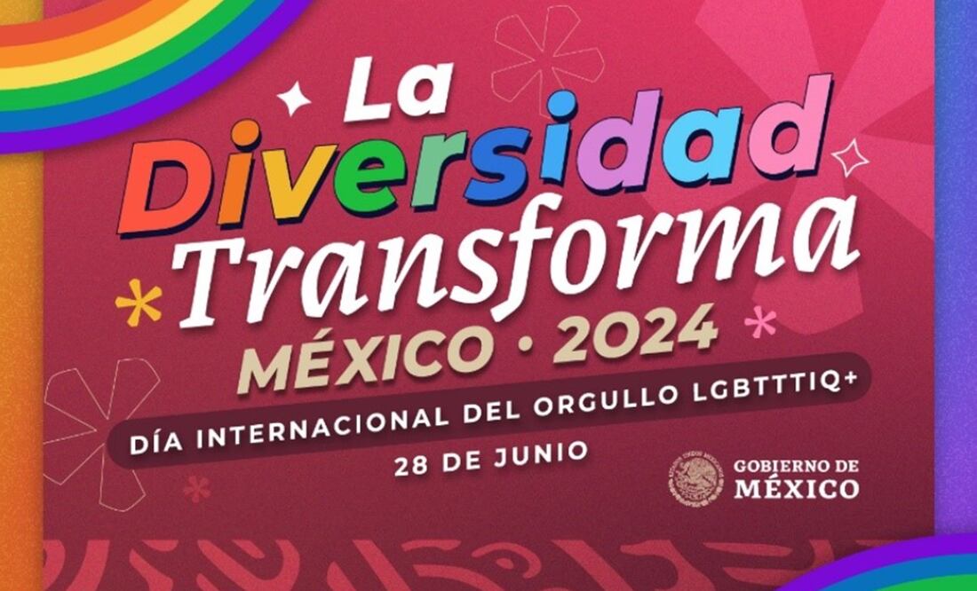 Gobierno de México conmemora el Día Internacional del Orgullo LGBT+. Foto: Especial
