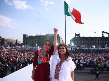 Sheinbaum respalda a Brugada en su primer debate a la Jefatura de Gobierno; "No necesita consejos", dice
