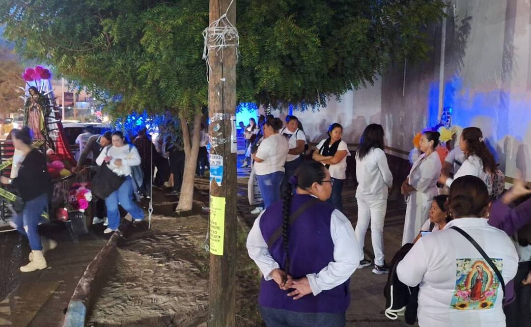 Madres buscadoras de BCS hacen peregrinación este 9 de diciembre del 2024, al santuario guadalupano en la entidad. Foto: Especial