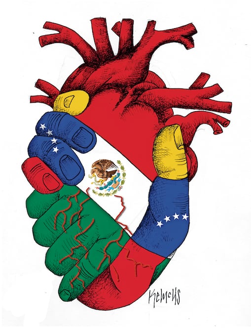 Corazon solidario. Cartón:Kemchs