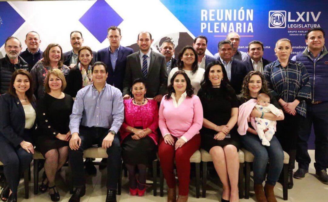 Senadores del PAN. Foto: Suzzete Alcántara/EL UNIVERSAL 